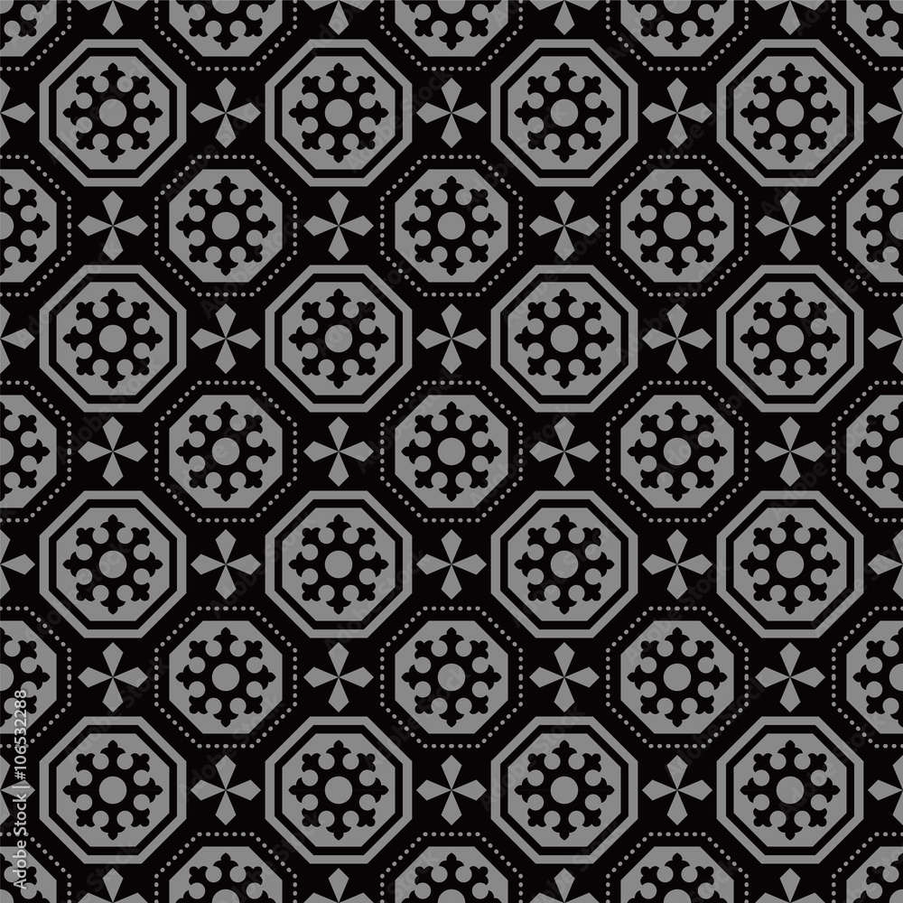 Elegant dark antique background image of 
polygon dot line geometry