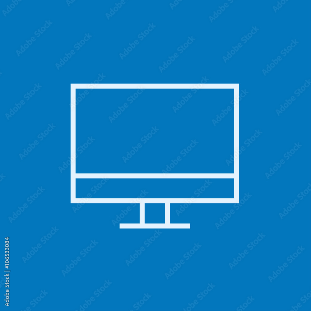 Monitor line icon. Monitor line icon.