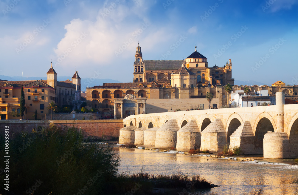  Cordoba with Roman bridge and  Mosque-cathedral