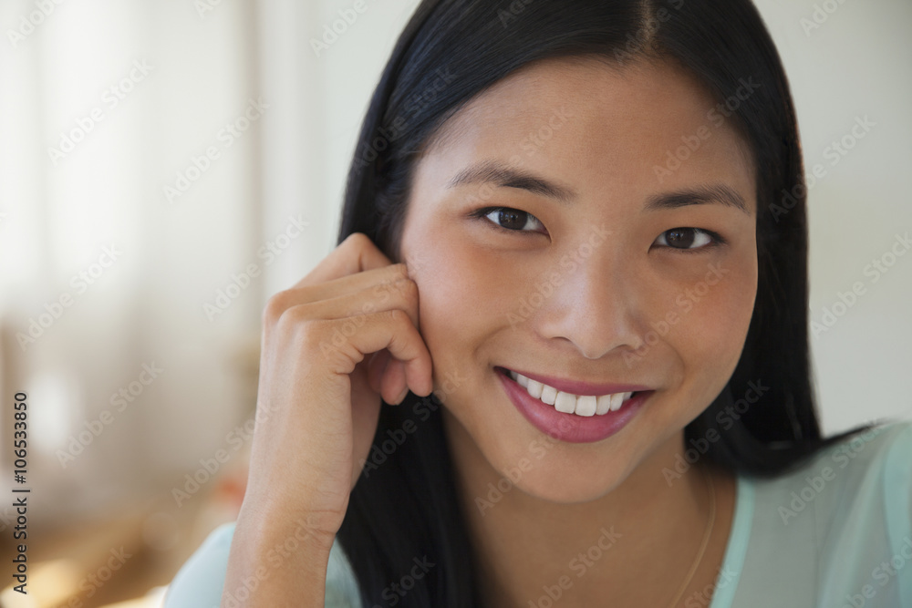 Chinese woman smiling
