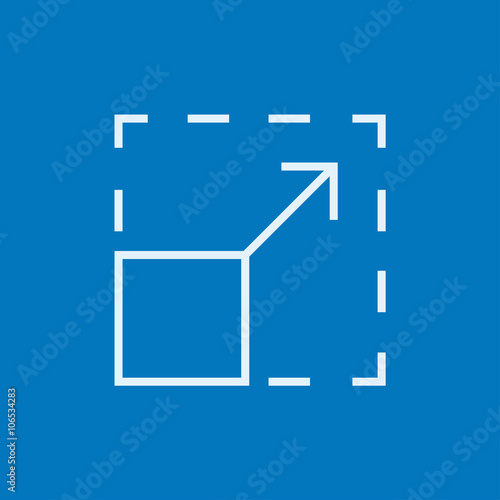 Scalability line icon.