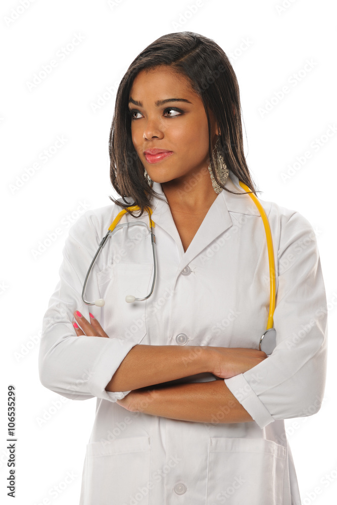 African American Female Doctor or Nurse African American Female Doctor or Nurse