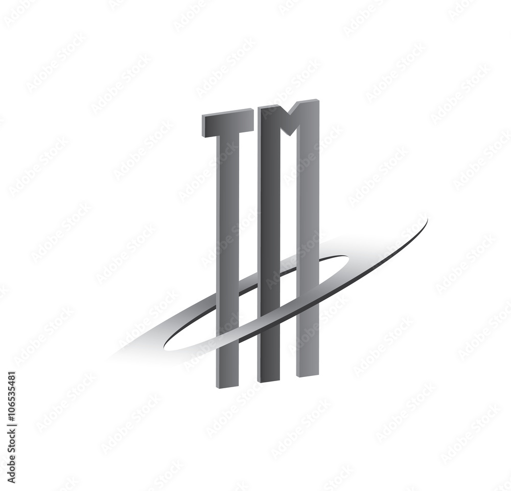 TM initial logo with silver sphere TM initial logo with silver sphere