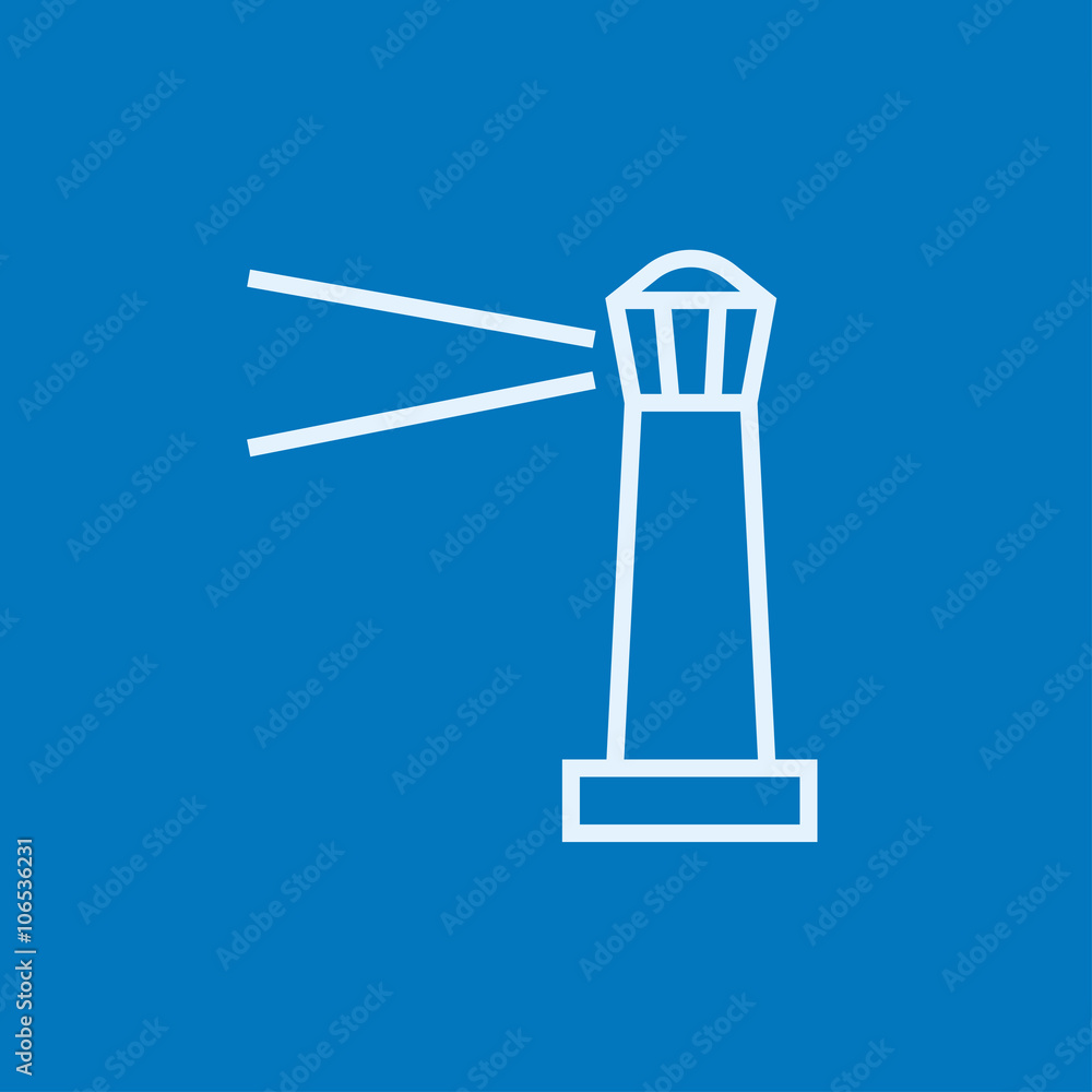 Lighthouse line icon. Lighthouse line icon.
