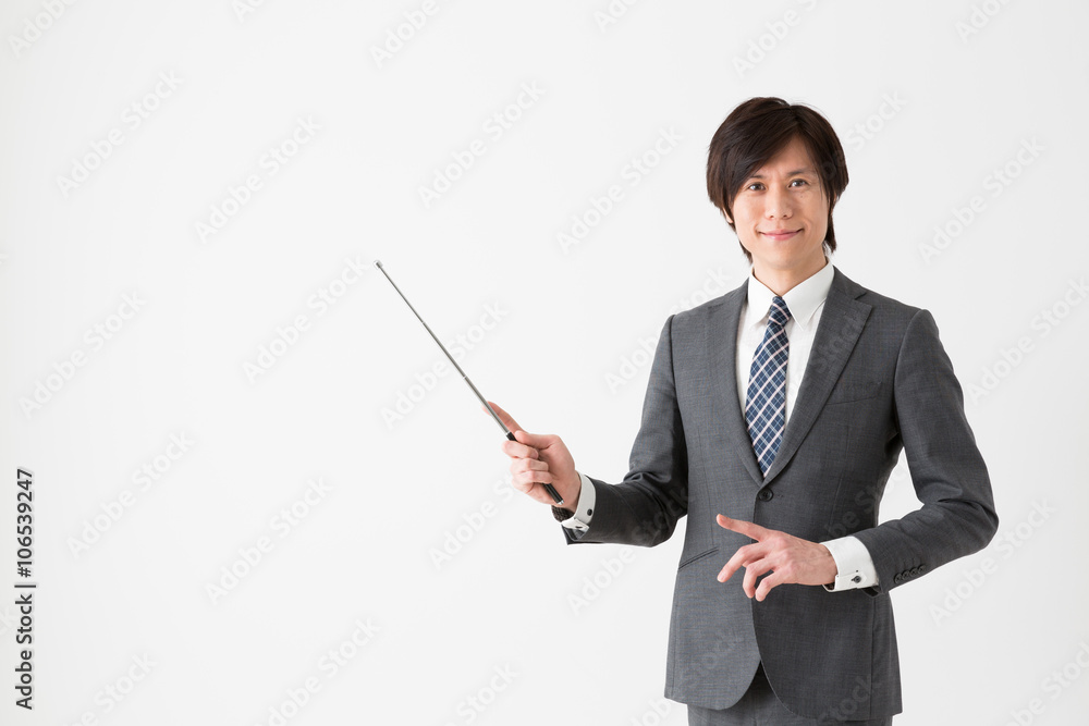 portrait of asian businessman on white background portrait of asian businessman on white background