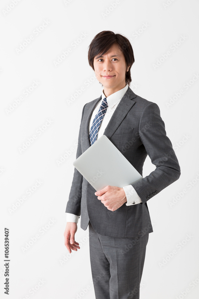 portrait of asian businessman on white background portrait of asian businessman on white background