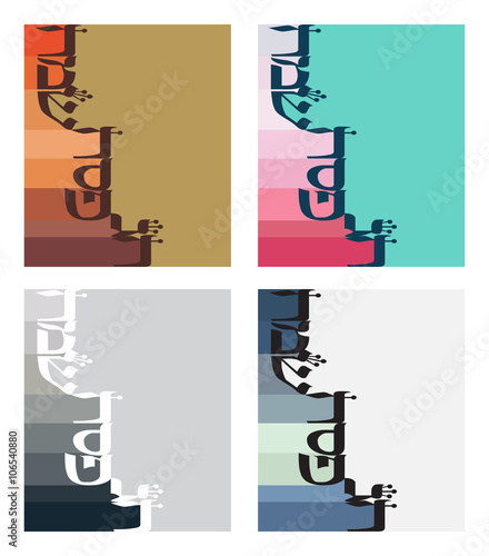 abstract greeting card for jewish holiday Passover. happy passover in hebrew