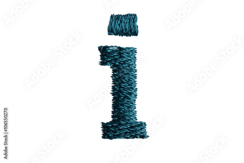 Wallpaper Mural Embroidery Designs alphabet i isolate on white background Torontodigital.ca