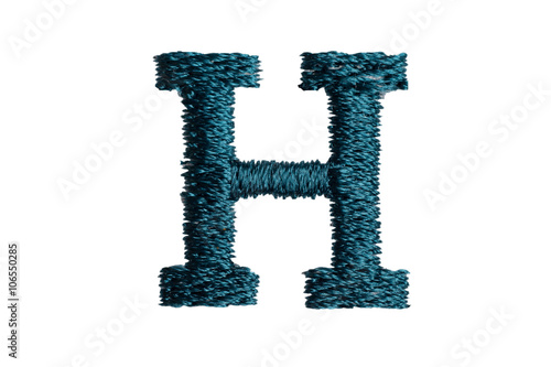 Wallpaper Mural Embroidery Designs alphabet H isolate on white background Torontodigital.ca