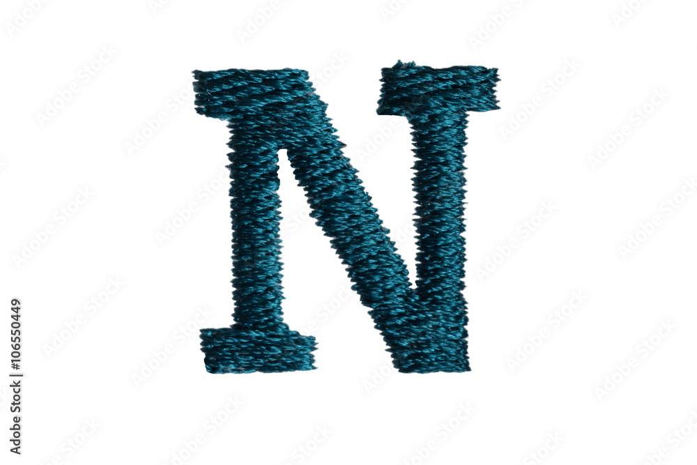 custom made wallpaper toronto digitalEmbroidery Designs alphabet N isolated on white background
