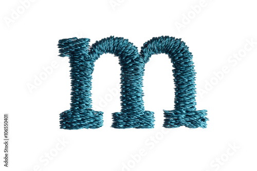 Wallpaper Mural Embroidery Designs alphabet m isolate on white background Torontodigital.ca