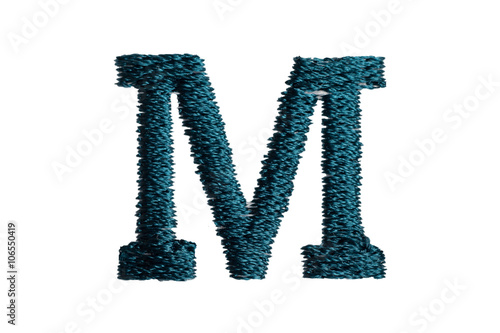 Wallpaper Mural Embroidery Designs alphabet M isolate on white background Torontodigital.ca
