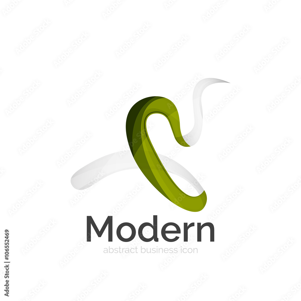Obraz premium Vector ribbon logo
