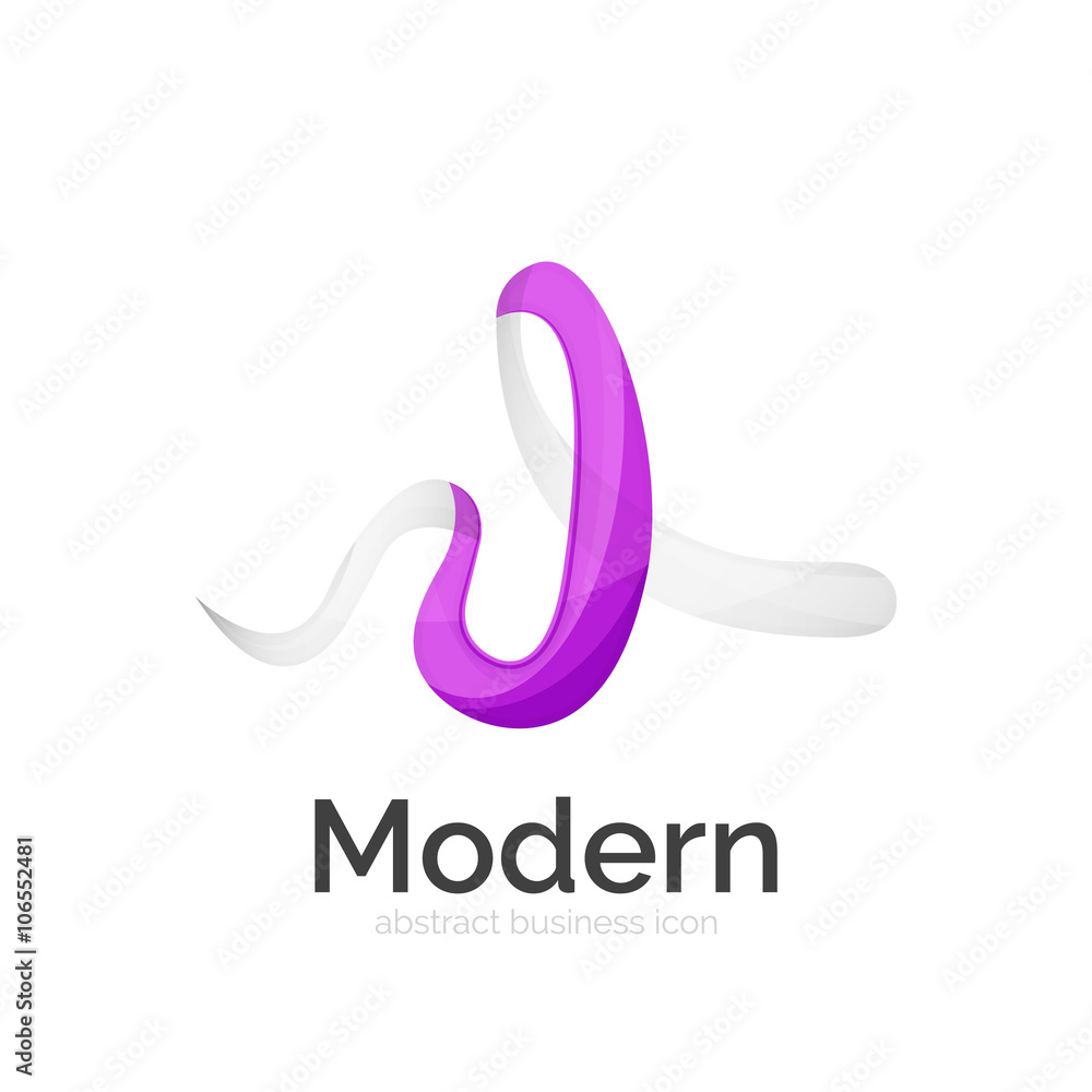 Obraz premium Vector ribbon logo