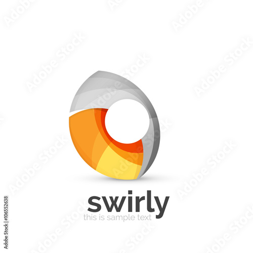 Free Download Abstract swirly round logo template - GFXLoad