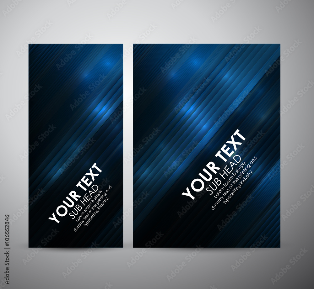 Fototapeta premium Abstract blue shining line pattern. Graphic resources design template. Vector illustration