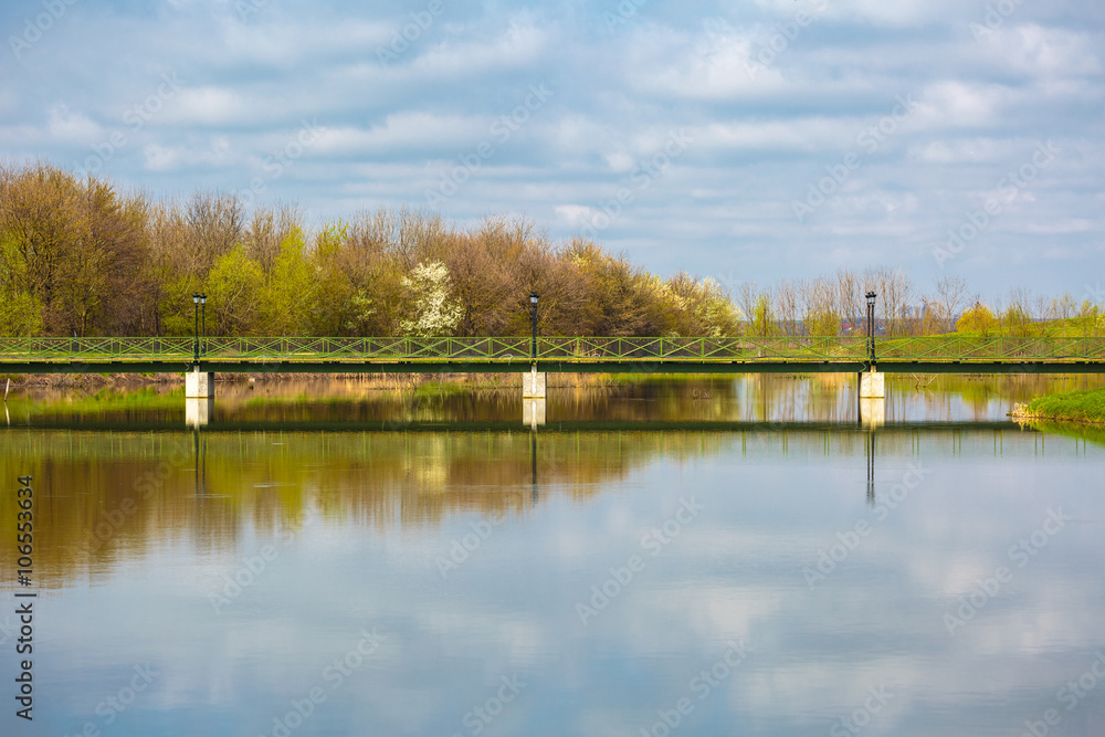Footbridge over water Footbridge over water