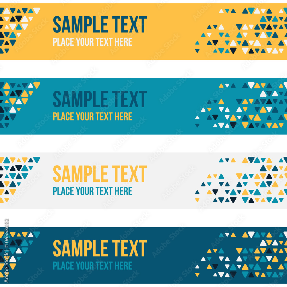 Obraz premium Patterned banners backgrounds with small spots