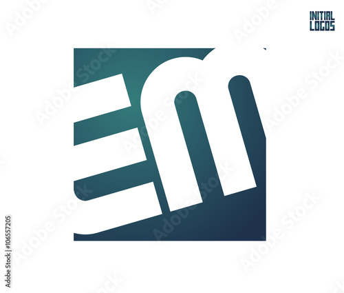 EM Initial Logo for your startup venture