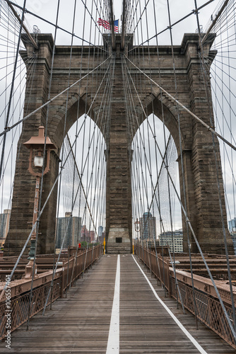 Famous Brooklyn Bridge in New York City © Michael Cola