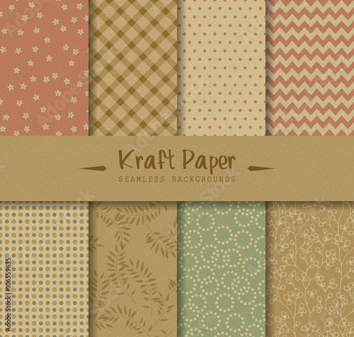 Kraft Paper Seamless Backgrounds