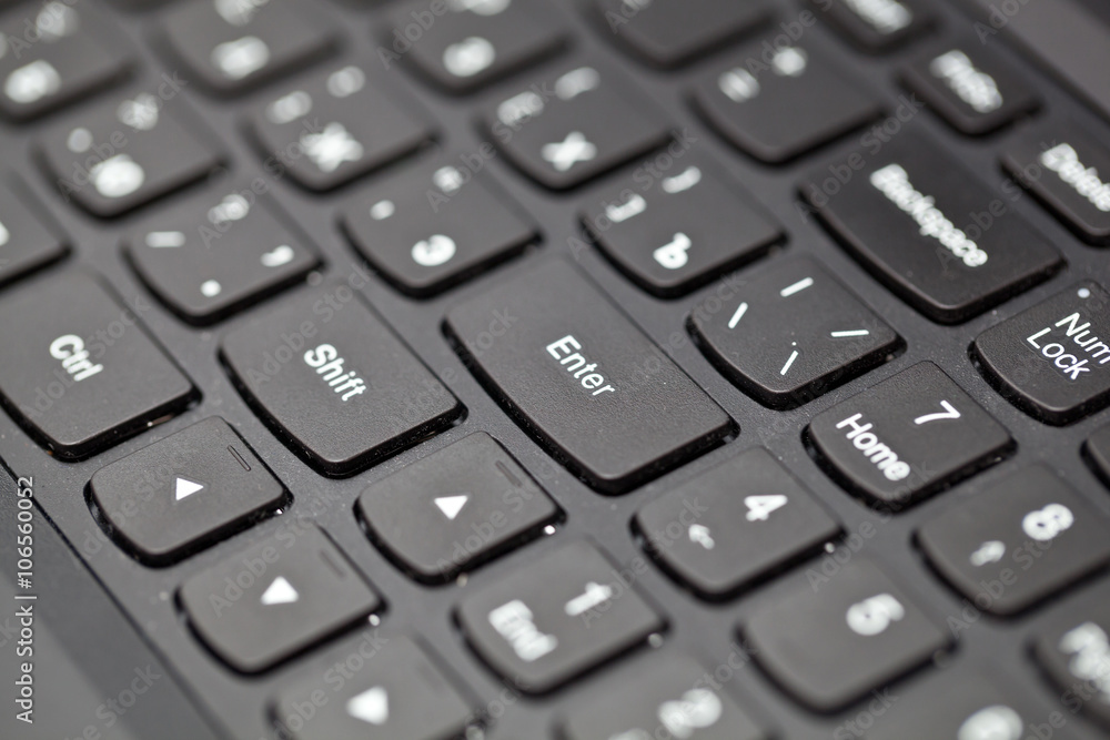 Close up Detail View of Laptop Computer Keyboard Close up Detail View of Laptop Computer Keyboard