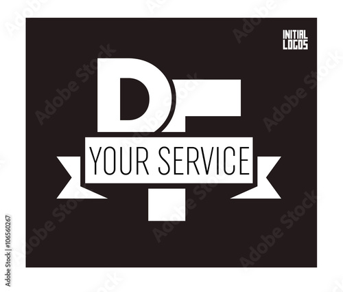 DF Initial Logo for your startup venture