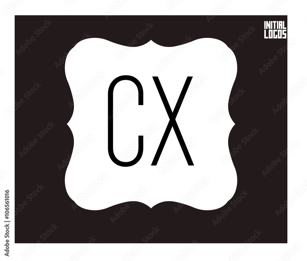 CX Initial Logo for your startup venture CX Initial Logo for your startup venture