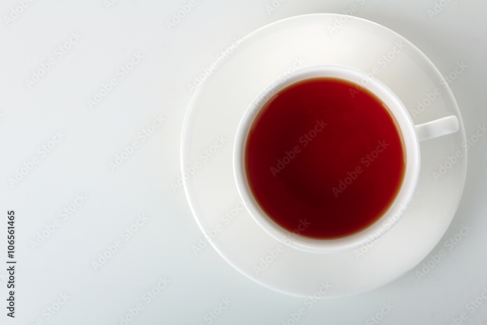 Cup with fresh green tea on white isolated background Cup with fresh green tea on white isolated background