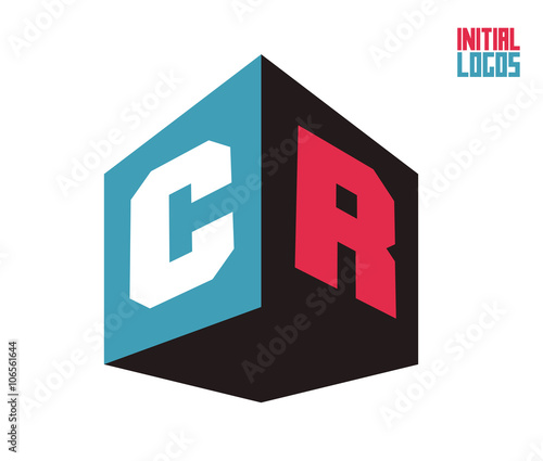 CR Initial Logo for your startup venture