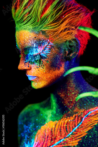 close up UV portrait