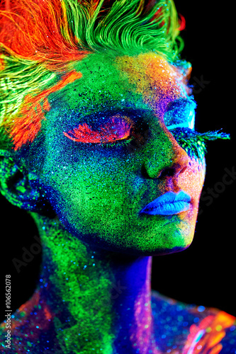 close up UV portrait