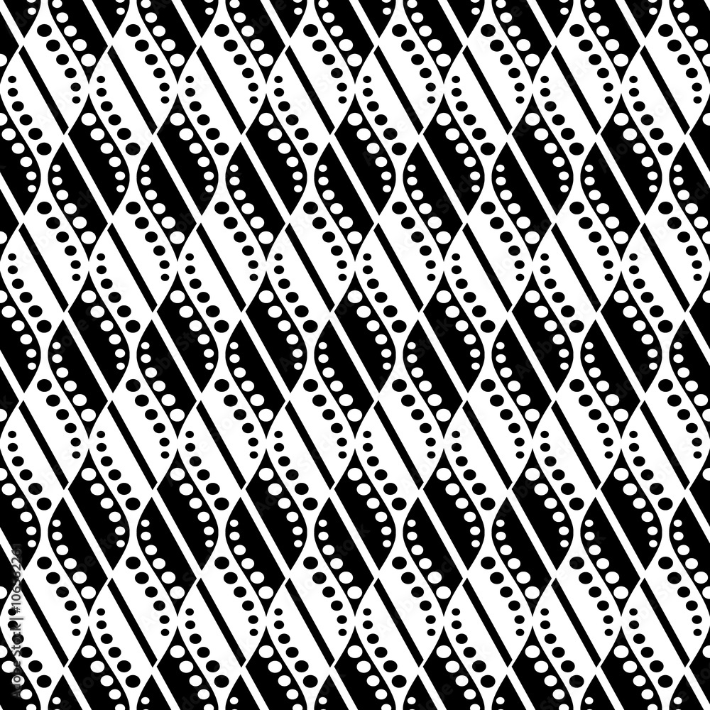 Seamless vector abstract pattern. Geometric symmetrical repeating background in black and white colors. Series of Geometric Decorative Patterns. Seamless vector abstract pattern. Geometric symmetrical repeating background in black and white colors. Series of Geometric Decorative Patterns.