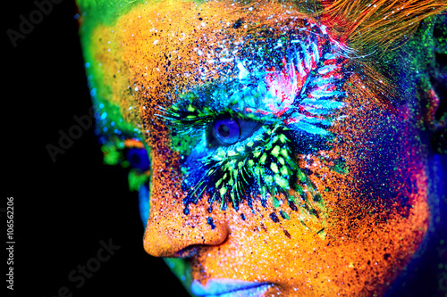 close up UV portrait