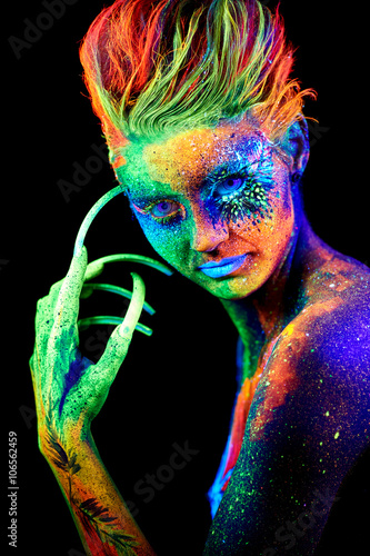 close up UV portrait