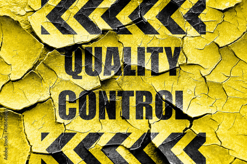 Grunge cracked Quality control background