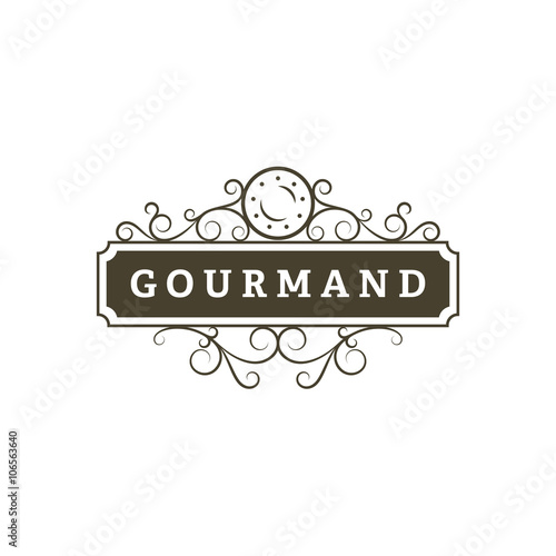 Gourmand. Restaurant banner