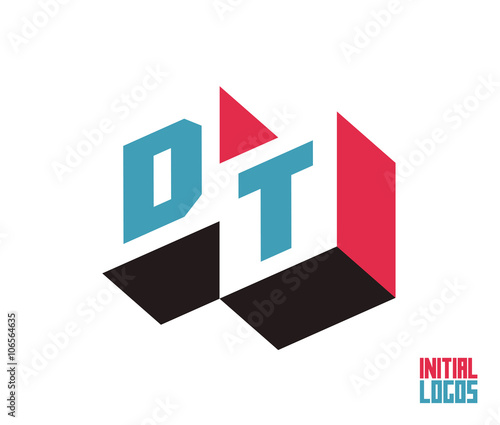 DT Initial Logo for your startup venture