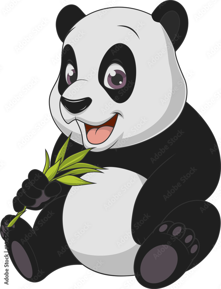 Fototapeta premium Mała zabawna panda