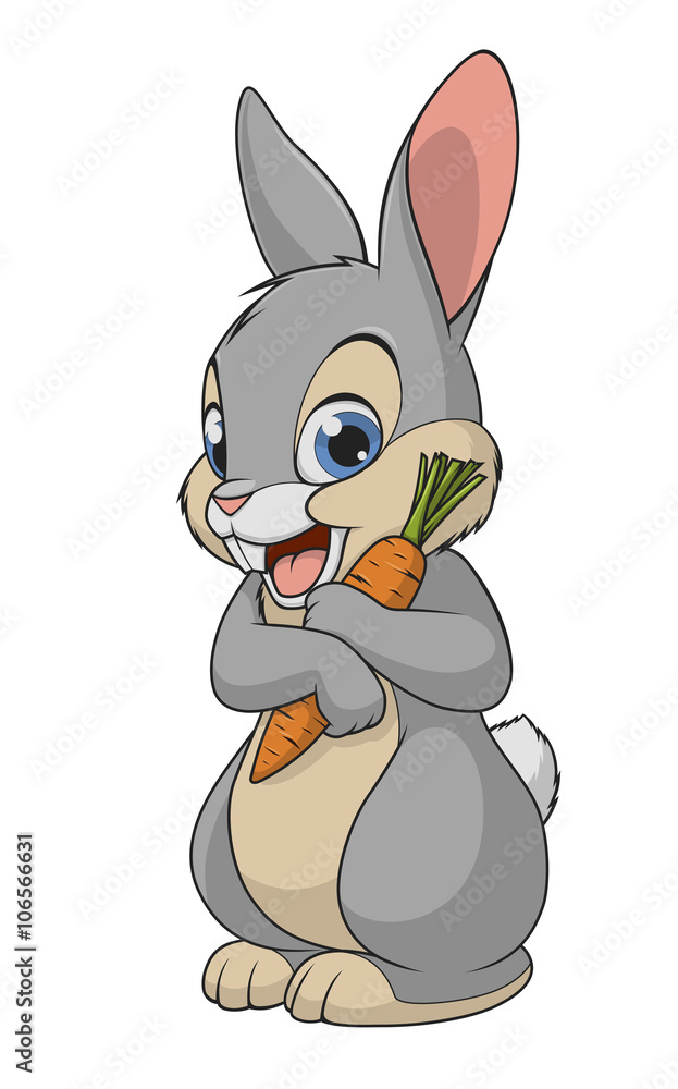 Obraz premium Little funny bunny