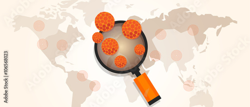 virus outbreak spread pandemic around the world map 