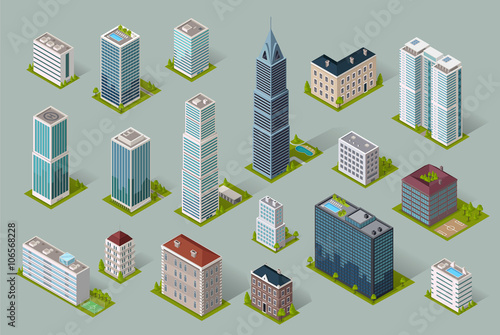 Skyscrapers House Building Icon