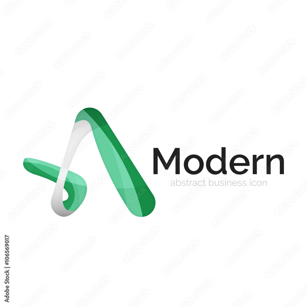 Wave ribbon logo, vector abstract shape Wave ribbon logo, vector abstract shape