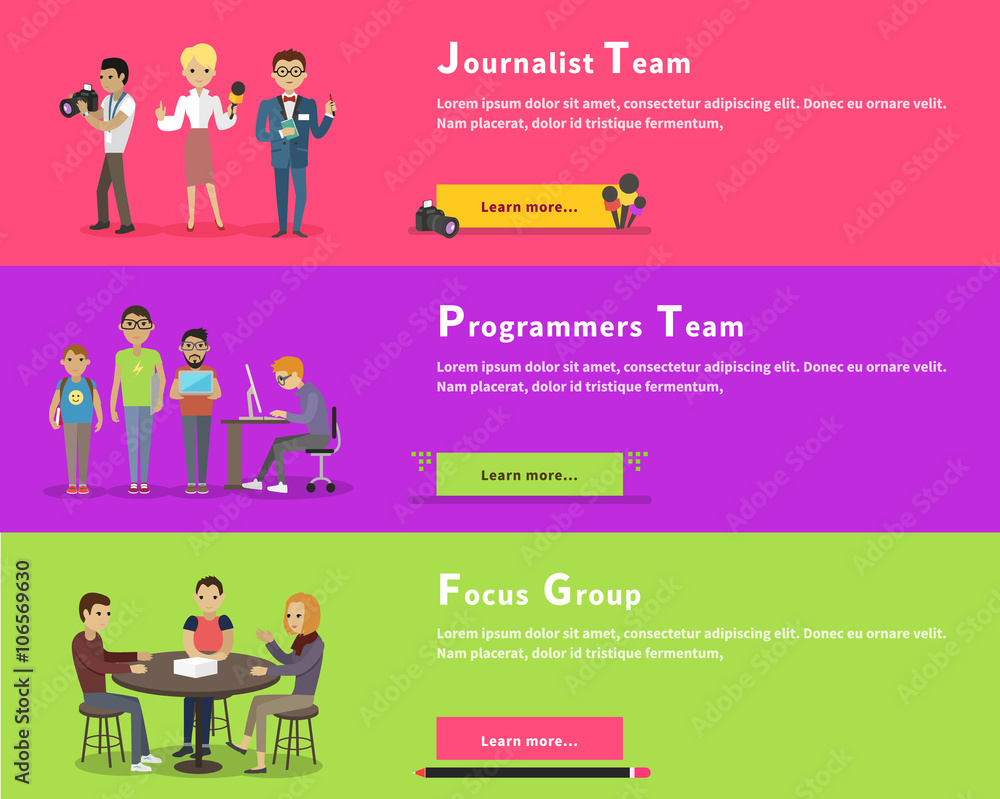 Journalists Team, Programmers Geek, Focus Group