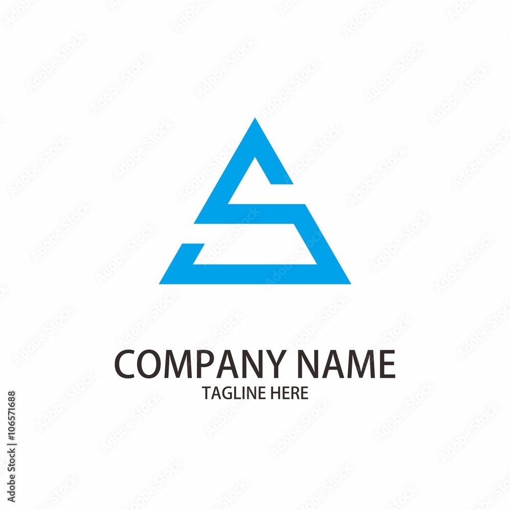 letter A triangle business logo letter A triangle business logo