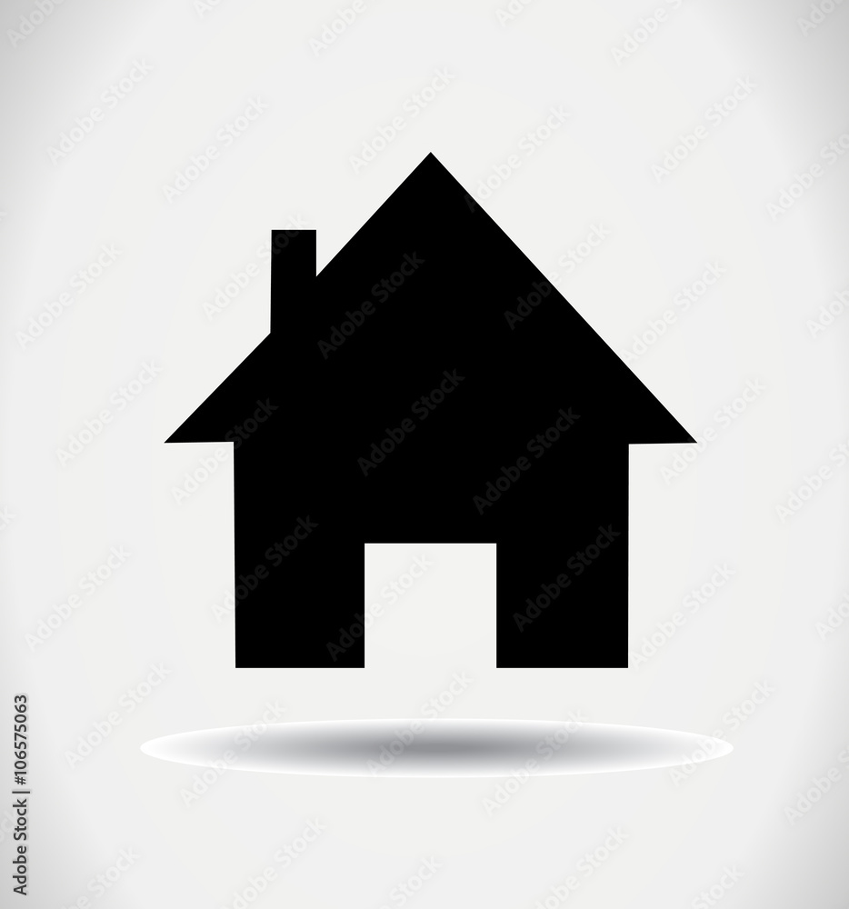 Fototapeta premium Small house. Icon Vector