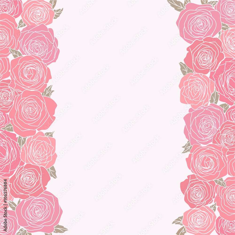 abstract background with roses abstract background with roses