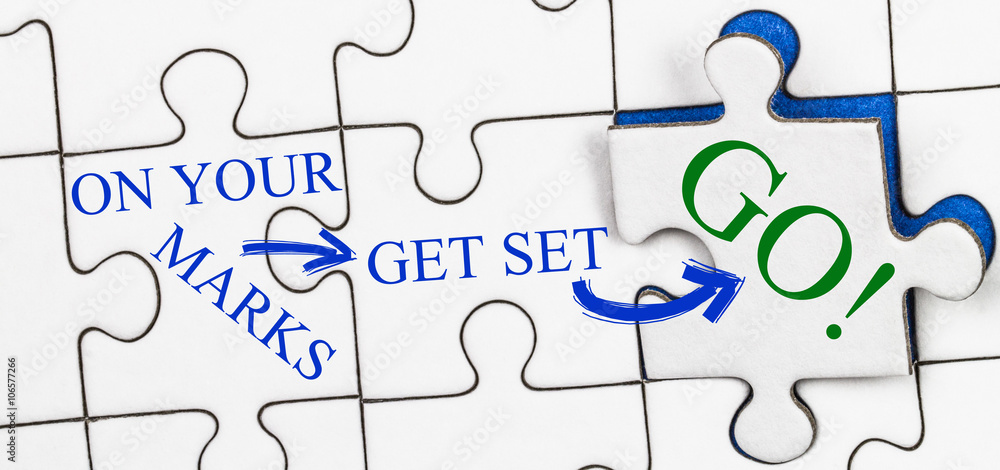 Fototapeta premium on your marks,get set,go!