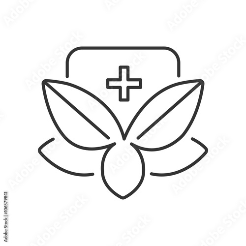 Line Icon Style, Alternative medicine icon