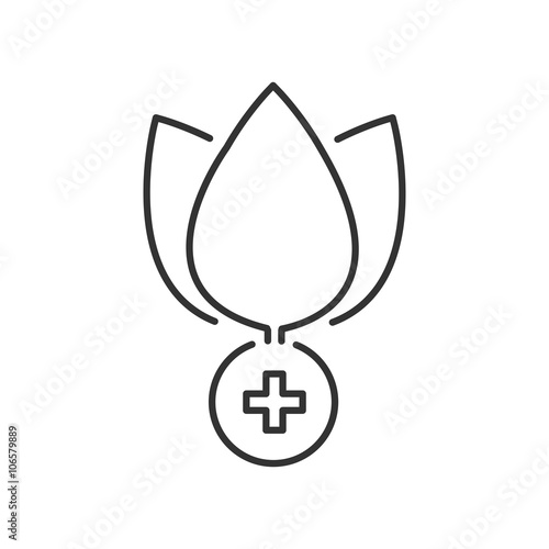 Line Icon Style, Medical Alternative logo and icons